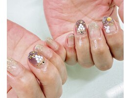 お月見ネイル