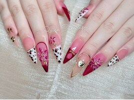 レオパード×プルメリアデザイン