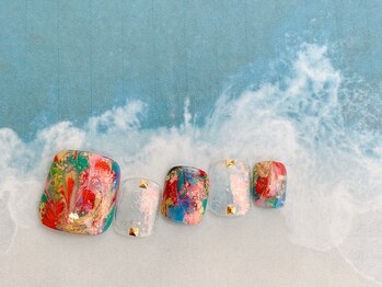 ネイルサロン&スクール ジーナ(GINA)/カラフルおしゃれネイル