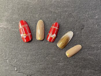 グラマーネイル(Glamor nail)/マグネット×チェック