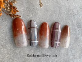 グラデーション×チェック