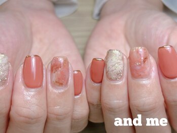 アンドミー(and me)の写真/自爪を大切に育てながらキレイ長持ち♪パラジェル×フィルイン導入!爪が薄い/欠けやすい/モチが悪い方に◎