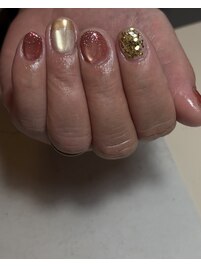 ショートネイル　10本art