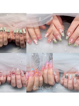ツィンクルネイル(Twinkle Nail)の写真/【持ち込みデザインも対応！】トレンドのワンホンネイルでモテ美爪に♪自分史上最高に可愛い指先を☆