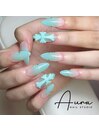 夏映えブルーネイル