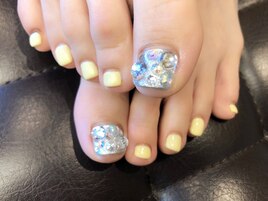 埋め尽くし×パステルイエロー
