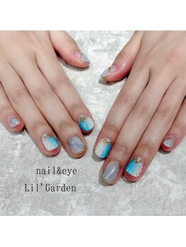 リルガーデン 新宿南口(Lil' Garden)/タテグラデーション×人魚の鱗