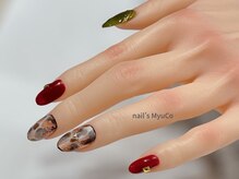 ネイルズミューコ(nail's MyuCo)/ホワイトダルメシアン