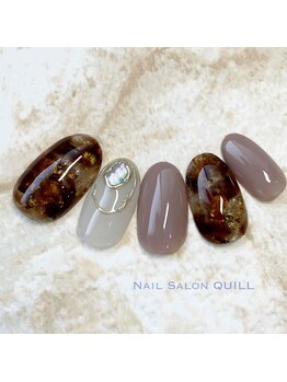 ネイルサロン クイル(QUILL)/12月大理石(1)