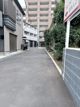 嵐の湯 町田店/店舗までの通路