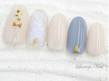 ラグジュアリーネイルズ オオミヤ(Luxury Nails Omiya)/オーロラ*押し花アート