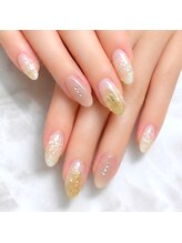 ぷっくりゴールド★アイボリー