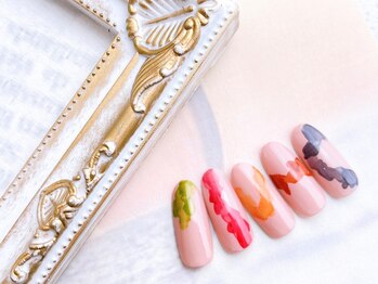 ネイルサロン&スクール ジーナ(GINA)/もやもやインクネイル