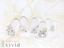 メイクプラスネイル ヴィヴィッド(MAKE+NAIL vivid)/＊冬ブライダルネイル＊