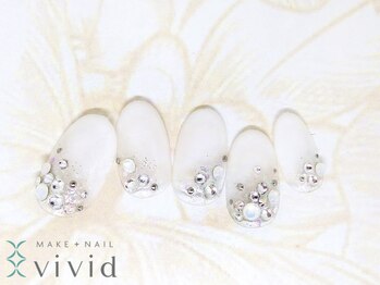メイクプラスネイル ヴィヴィッド(MAKE+NAIL vivid)/*冬ブライダルネイル*