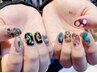 HAND□フリーアート10本(小パーツつけ放題)/120分　¥11400