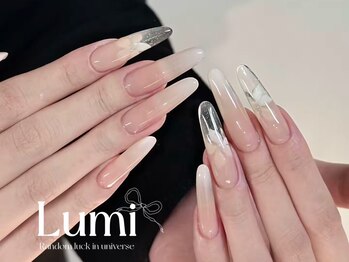 ルミネイル 大宮東口店(Lumi Nail)/透けミラー×氷質クリア