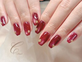ボルドーマグネットネイル