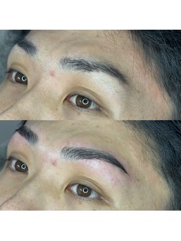 ボスブロウ 藤が丘駅前店(BOSS BROW)/ 【メンズ眉毛】　before　after