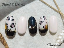 プラスネイル 銀座中央通り店(PLUS NAIL)/【3158】レオパードネイル