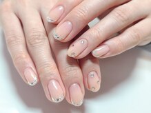 ネイルアンドまつげエクステ専門サロン スリー(THREE)/ガラスフレンチ