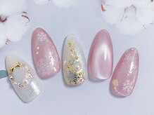 キラキラネイル 川口 南鳩ヶ谷店/クリスマス/雪の結晶/マグネット