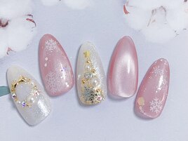 クリスマス/雪の結晶/マグネット