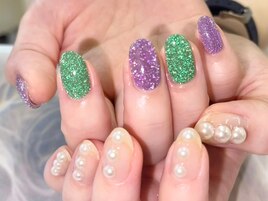 フラッシュネイル パール クリア