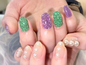 フラッシュネイル パール クリア