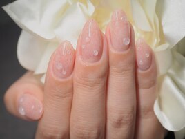 桃みたいなニットnail