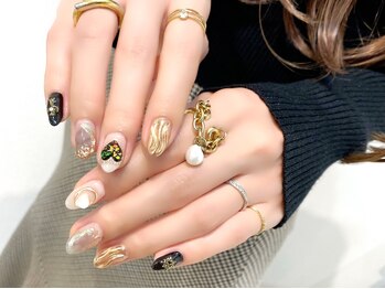 ラルネイル 大宮(Lull. nail)/#手書き#ぷっくり#ミラー