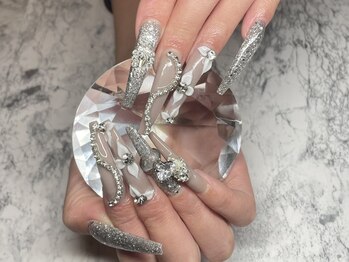 ジャスミンネイル(Jasmine Nail)/スカルプロングお花