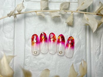 ブリスフルハピネス(Blissful happiness)/定額ネイル(simple)夏ver.