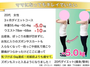 こんだ整骨院/30代ママ 妊娠前の服が着れる!