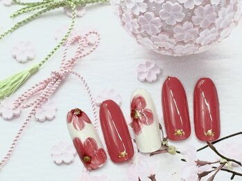 フラワーアートネイル♪