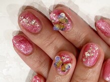 ネイルズアリー 立川店(Nails ally)/バタフライネイル×マグネット