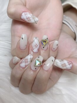 エム(EM)/チェックネイル