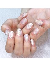 リグネイルスタジオ(Lig nail studio)/オーロラヴェールネイル