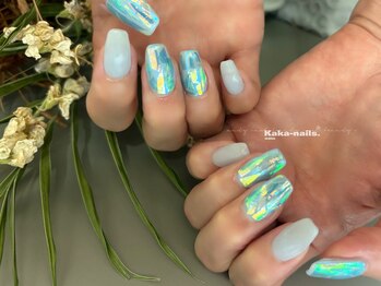 カカネイルズ(Kaka nails)/【デザインアート】ジェル/ホロ