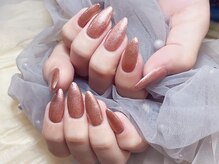 センシー ネイル スタジオ(Sensy Nail Studio)/ワンカラー×スカルプネイル