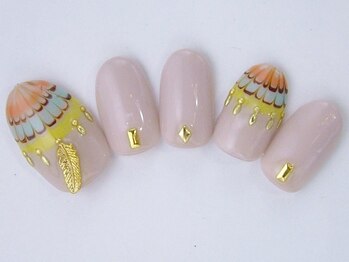 ネイルサロン ドレリッチ 大宮店(drerich)/【6990】ボヘミアンピーコック