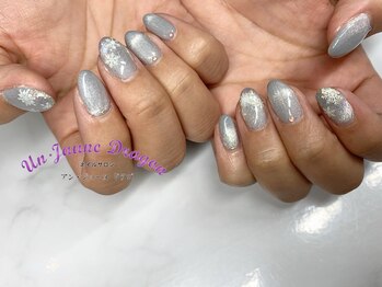 アン ジョーヌドラゴ/【自爪ネイル】シルバーネイル