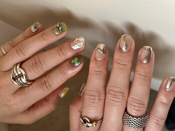 ネクサス 北参道(NEXUS)/シルバーの金属感で強めアート