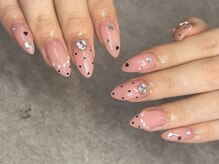 マイビーネイル(MYB NAIL)の雰囲気（サンプル、ワンホン、韓国、パーツ豊富、フィルイン、ピンク）