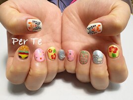 もりもり沖縄デザインネイル