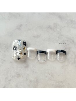 ネイルサロンリュクス (nailsalon Luxe)/フットネイル モノトーンネイル