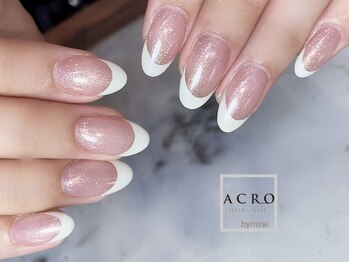アクロネイル アンド アイ(ACRO NAIL&EYE)/王道フレンチネイル
