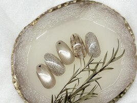 ガラスマグ　ツイード