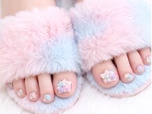 ネイルコレクション ピンク(Nail Collection Pink)の雰囲気（期間限定★フット：ストーンパーツ放題￥4990★ガーリーMAX♪）