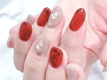 カノンネイル(canon.nail)/赤べっこうネイル